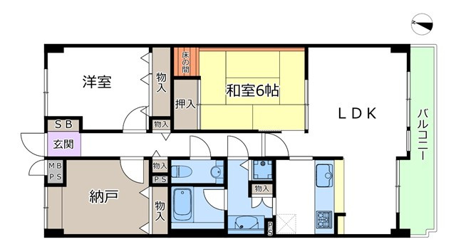 【間取り】 | ライオンズマンション長興寺北 | エイブルにて取扱い可能な住宅ローンは、全部で10種類以上！お客様にピッタリの住宅ローンを当社のFPよりご案内させて頂きます。住宅ローンのご相談だけでも、お気軽にご相談下さいませ。