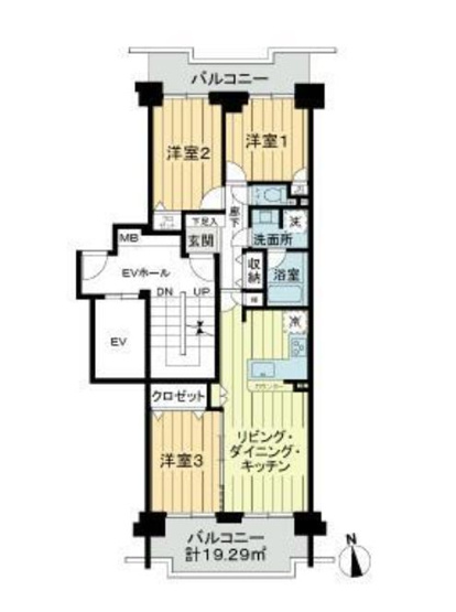 【間取り】 | サン・ステージ緑園都市東の街７番館