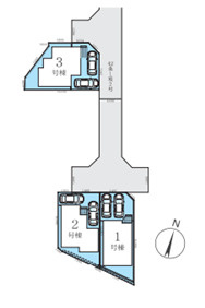 藤沢市長後３期　新築戸建　全３棟2号棟の区画図