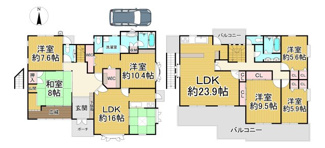 【間取り】 | 川西市大和東５丁目15の12　中古一戸建て