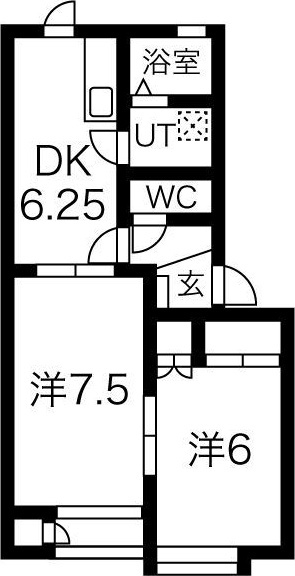 アビタシオンKの間取り