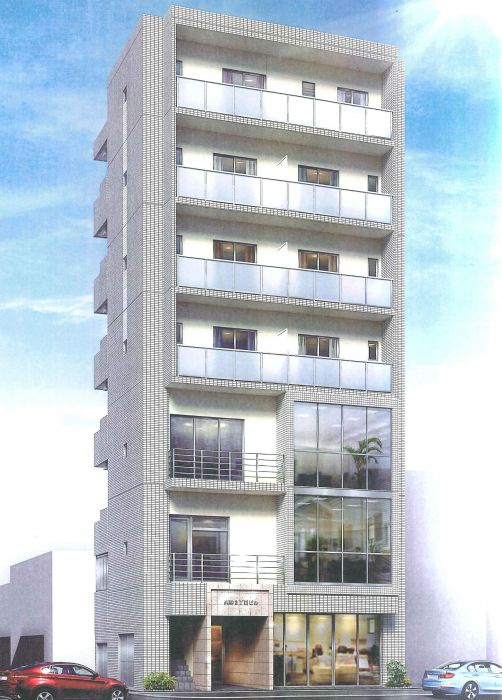 福岡市中央区高砂２丁目の賃貸マンションのエントランス