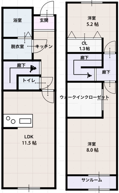 スピネルの間取り