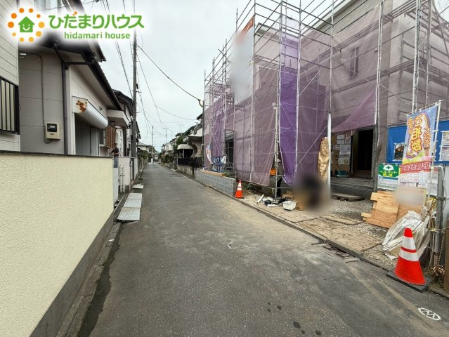 北本市石戸第2　新築戸建　リーブル01の前面道路含む現地写真|9/4　撮影