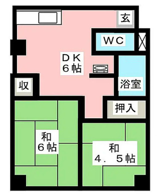 第１コーポ岡田の間取り