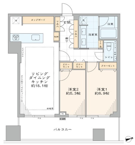 ナビューレ横浜タワーレジデンスの間取り