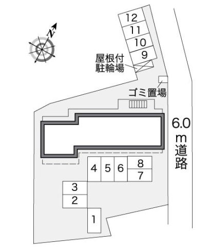 レオパレスグレイスの区画図