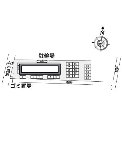 レオパレスルーチェの区画図