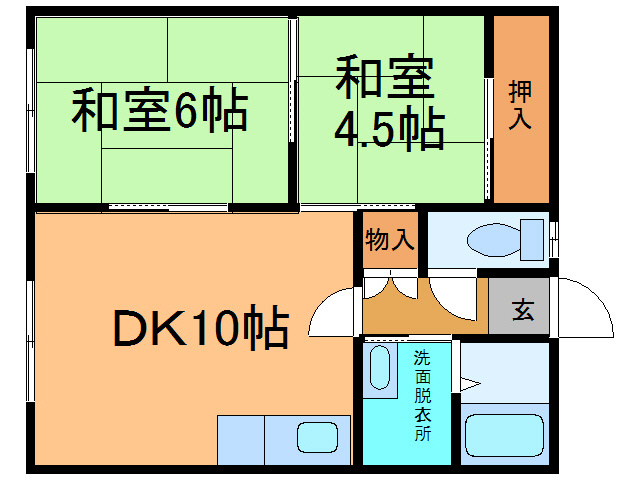 ハイツ菅原の間取り