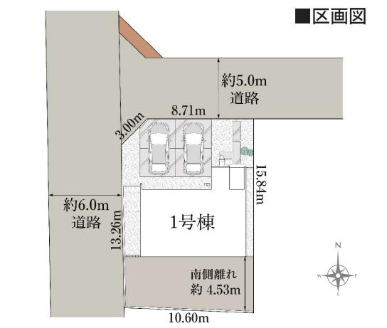 取手市井野第1期　1号棟　新築戸建の区画図