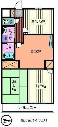 フロント陽光の間取り