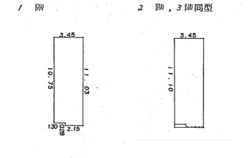新町ビルの区画図