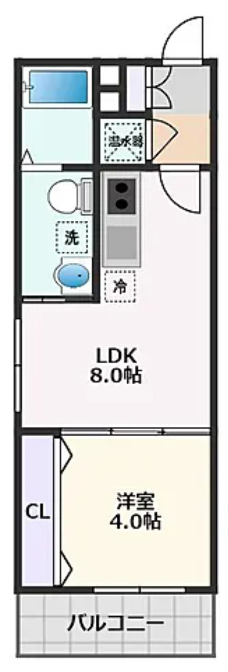 F maison 上新庄　＜大阪府吹田市1棟売りマンション＞の間取り