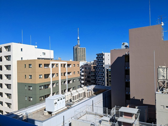 Dimus蔵前Residenceの設備|12Fの眺望です