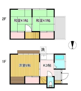 川越市今成２丁目ペット可戸建貸家の間取り