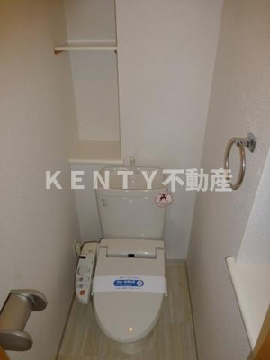 【トイレ】 | レジディア島津山 | 清潔感のあるトイレです