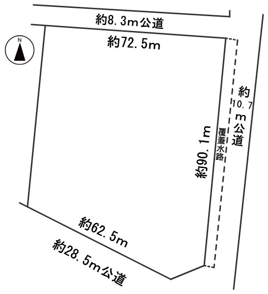 ６６９４２　本巣市政田土地の区画図