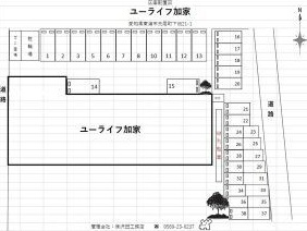 ユーライフ加家の駐車場