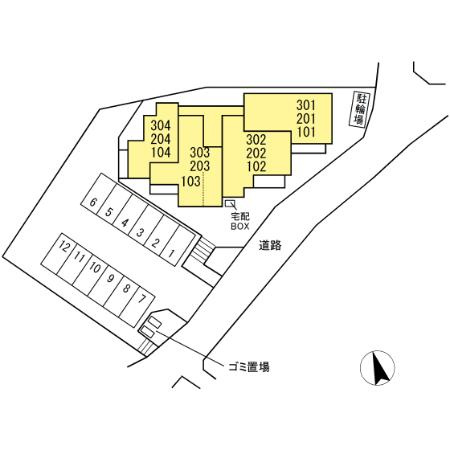 グランシャリオ（大町東）の駐車場
