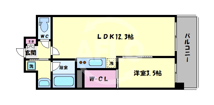 グレイス阿倍野松崎の間取り|グレイス阿倍野松崎　間取り