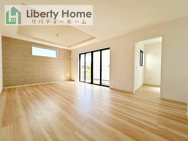 取手市藤代南3期　1号棟　新築戸建の居間・リビング
