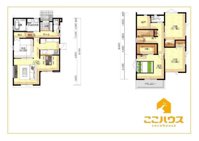 中城村伊集　新築戸建て　全2棟　2号棟の間取り|10月完成予定！同仕様同施工の物件もご案内可能です♪