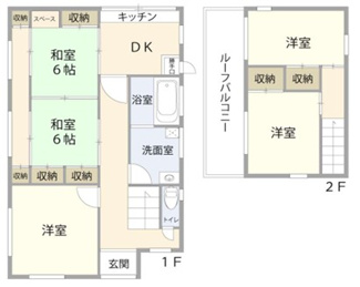 【間取り】 | 久喜市菖蒲町三箇　中古戸建て