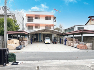 【外観パース】 | 行田市本丸　事務所・倉庫・多目的