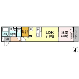 【間取り】 | D-room今町 | 1LDK