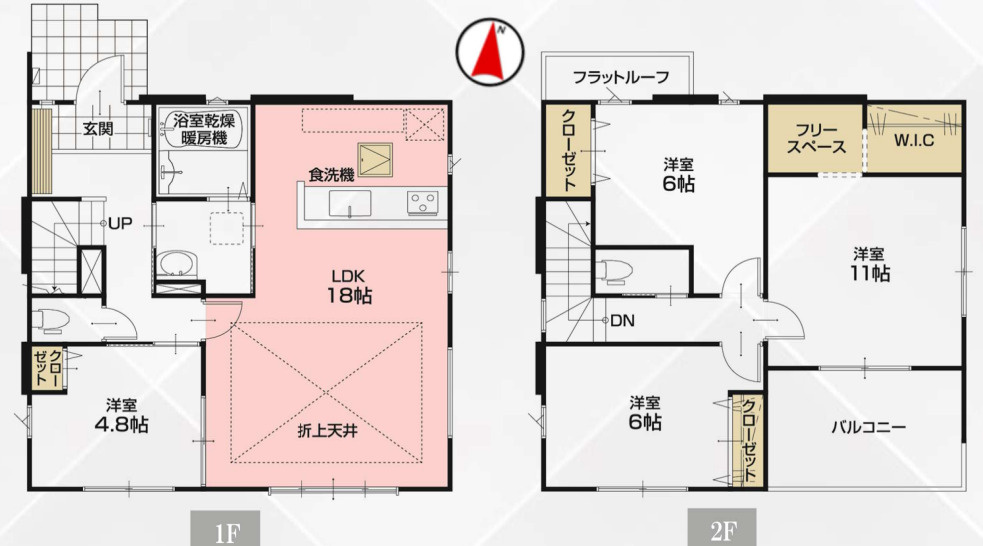白岡市新白岡　8期　新築一戸建て　LIGARE　01の間取り|【全1棟・1号棟】白岡市新白岡　8期　新築一戸建て　LIGARE　01・4LDK・土地面積188.99m2・建物面積110.31m2
