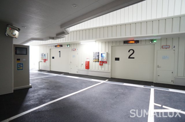 熊本市中央区水道町の賃貸マンションの駐車場