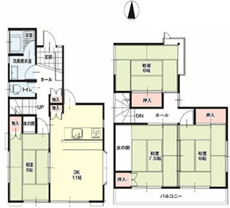 【間取り】 | 白岡市西９丁目　中古戸建て