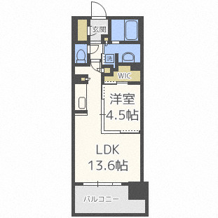 OPUS RESIDENCE SHINSAIBASHI SOUTHの間取り
