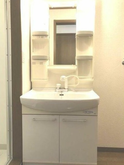 川口市大字里の賃貸マンションの洗面所