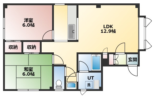 【間取り】 | 【CP対象】グルーシャ壱番館 | 間取りです