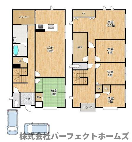 茄子作北町戸建の間取り