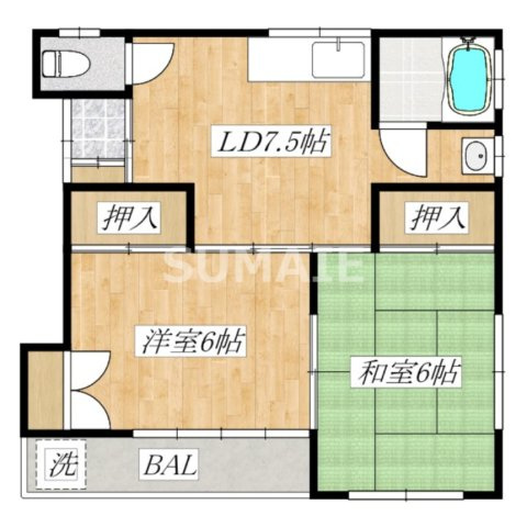 ゴールデンハイツAの間取り|間取りです☆