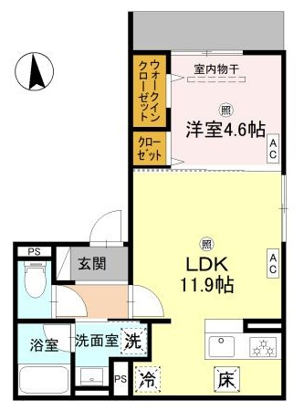 fleur長居2丁目の間取り