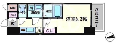 S-RESIDENCE南堀江の間取り|S-RESIDENCE南堀江　間取り