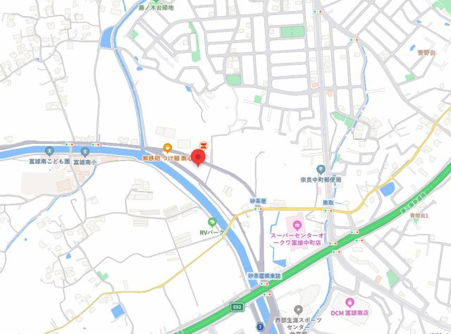 奈良市中町土地の地図