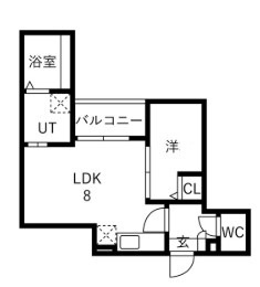 【間取り】 | Ｊａｃｋ　ｍｉｙａｈａｒａⅢ | 間取りです。