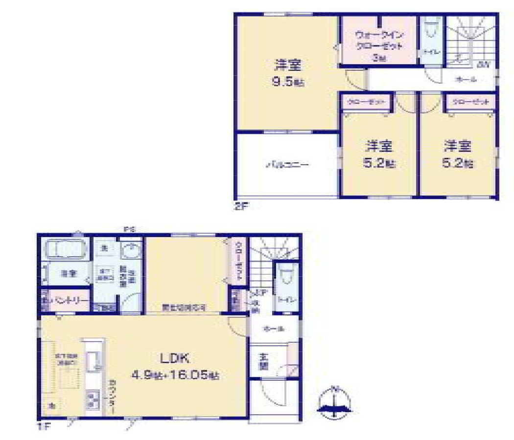 渋川市石原の間取り|２号棟