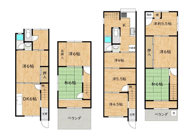 【間取り】 | 宇治市広野町丸山　中古戸建