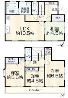【間取り】 | 上尾市瓦葺　中古戸建て