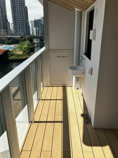ブランズ芝浦のバルコニー