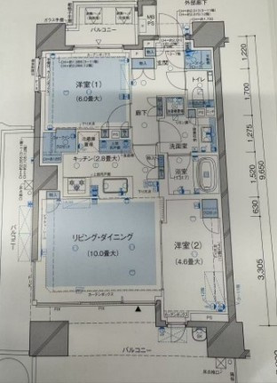 ブランズ芝浦の間取り