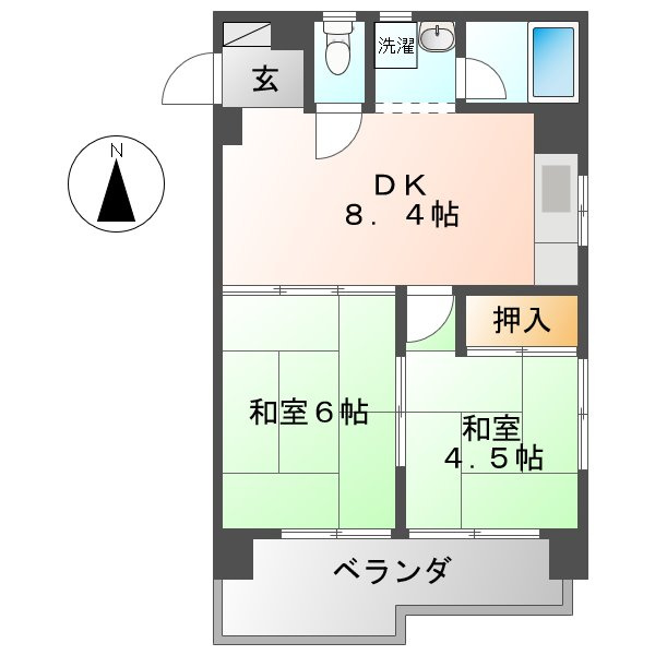 メゾン鶴舞の間取り