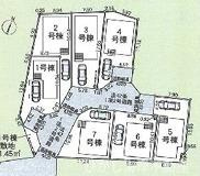 藤沢市城南２丁目　　新築戸建　全７棟の区画図|対象7号棟