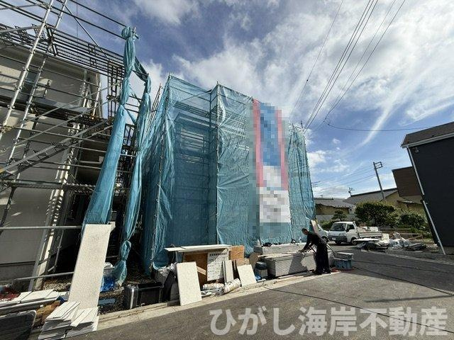 藤沢市城南２丁目　　新築戸建　全７棟の外観|6月8日撮影　建築中　現地外観