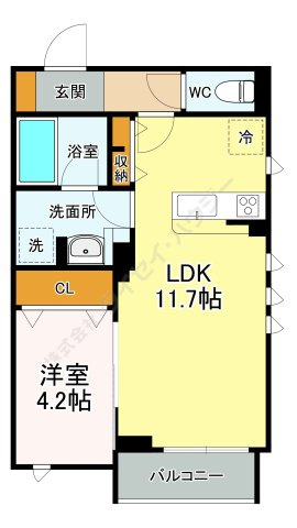 イル　セレーネ川崎の間取り